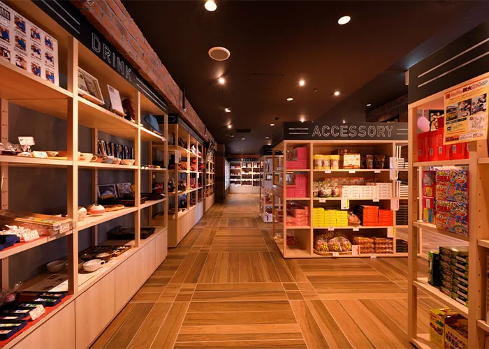紀唸品商店的內部圖像