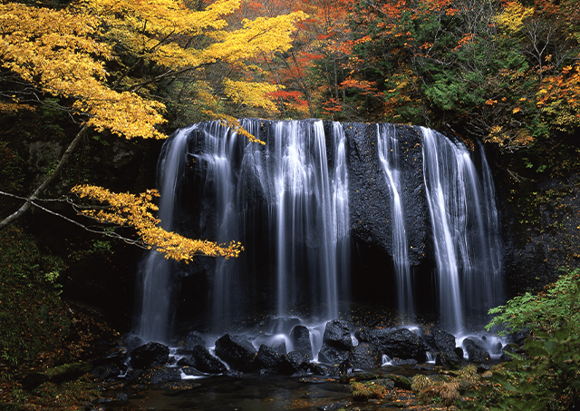 <秋>秋天的小野川不動瀧徒步旅行